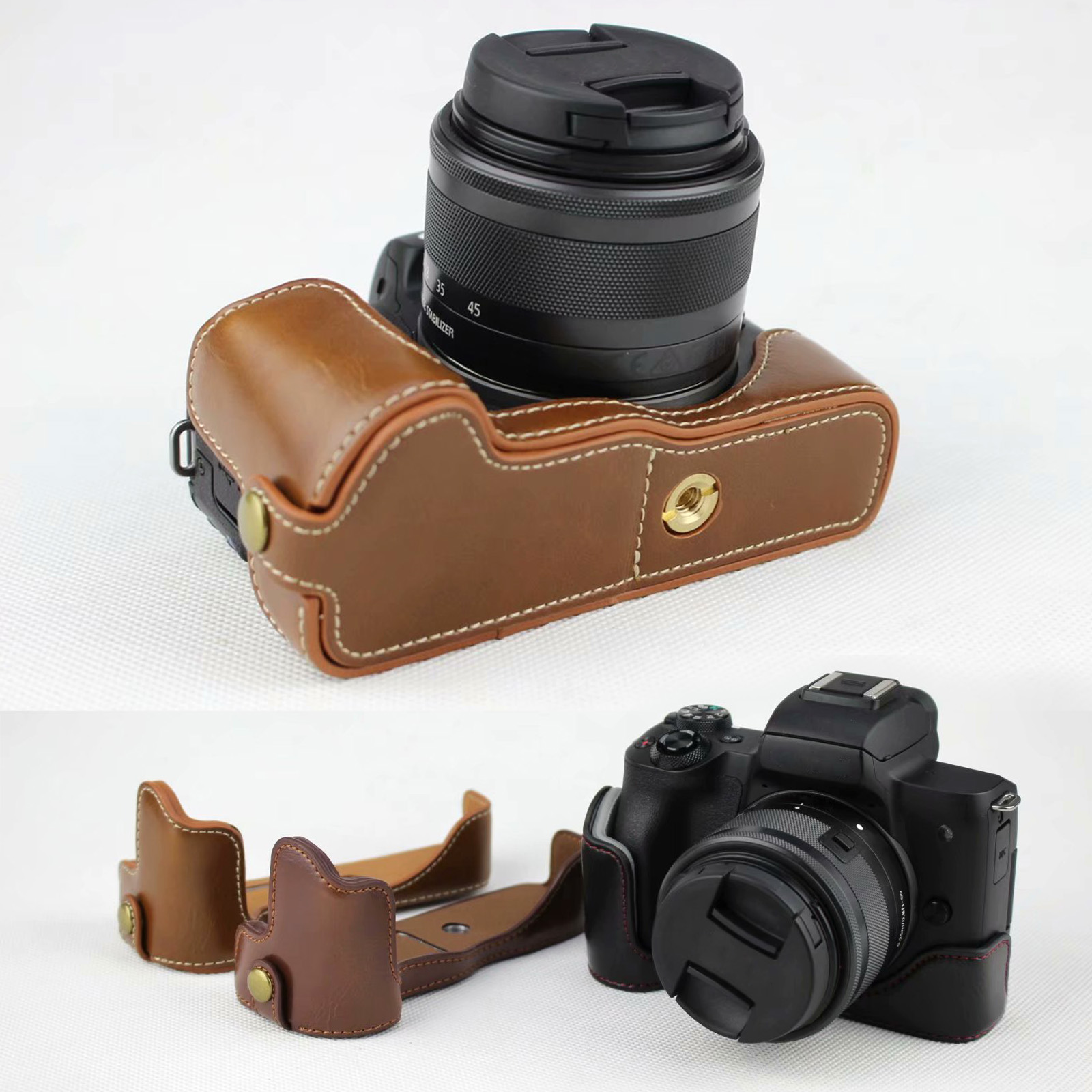 Leder schützen halbe Gehäusegr – Canon Camera Eos M50 Mark Ii Bewertung und Preis
